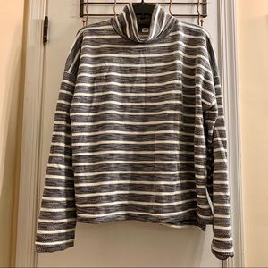 J.Crew Knit Cowl Neck Striped Sweater